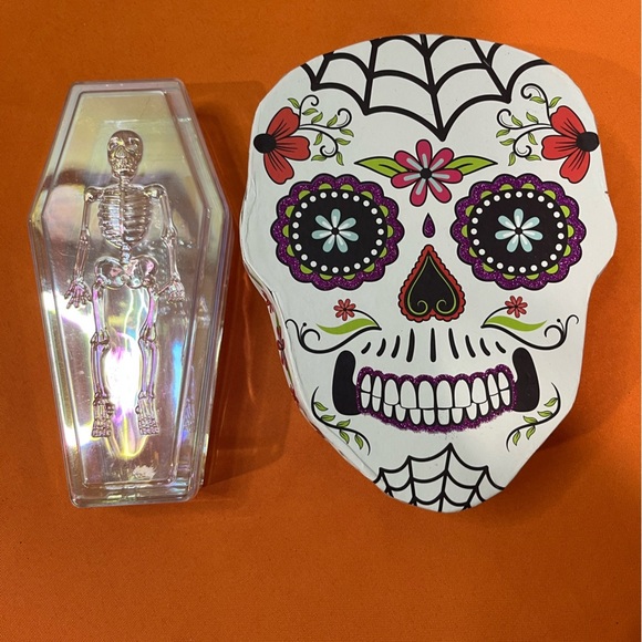 Colorful Sugar Skull and Iridescent Skeleton Set - Picture 3 of 9